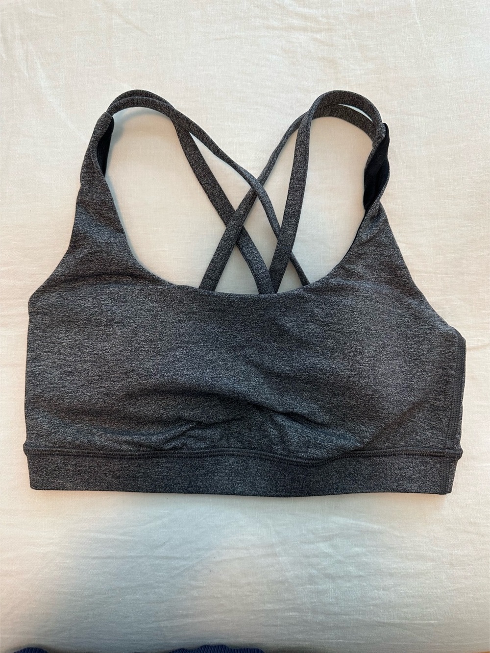 lululemon Free to Be Wild Bra Strappy Sports Bra Black & Gray Size 4